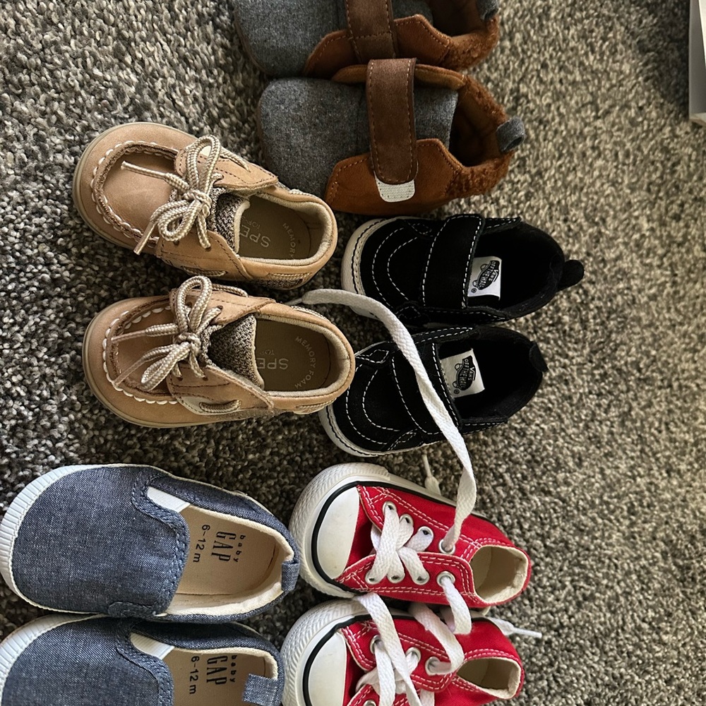 Baby shoes! Vans, converse, sherry’s, baby gap and cat and jack